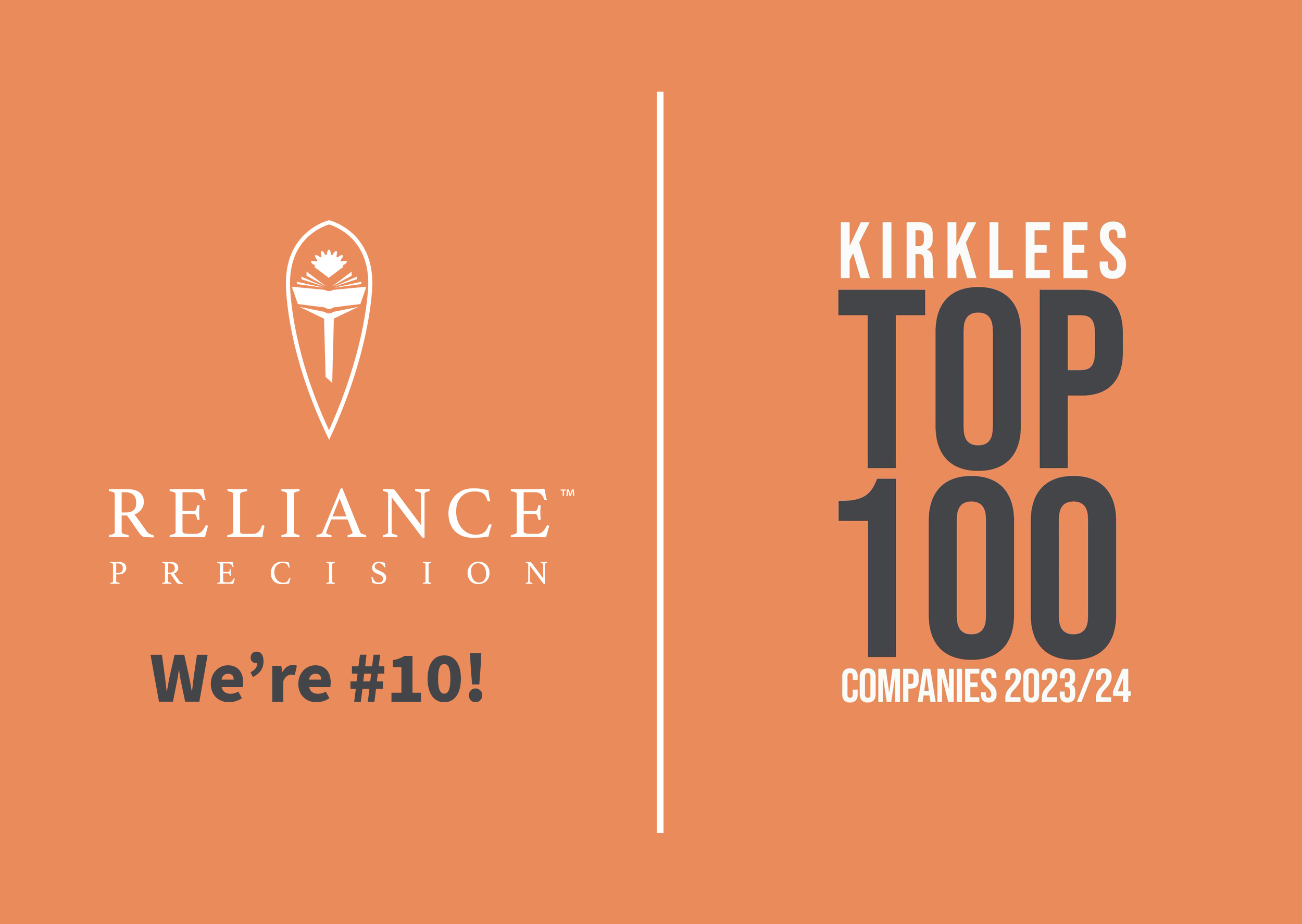 Reliance Placed 10th in Kirklees Top 100 Companies 2023/24 List ...